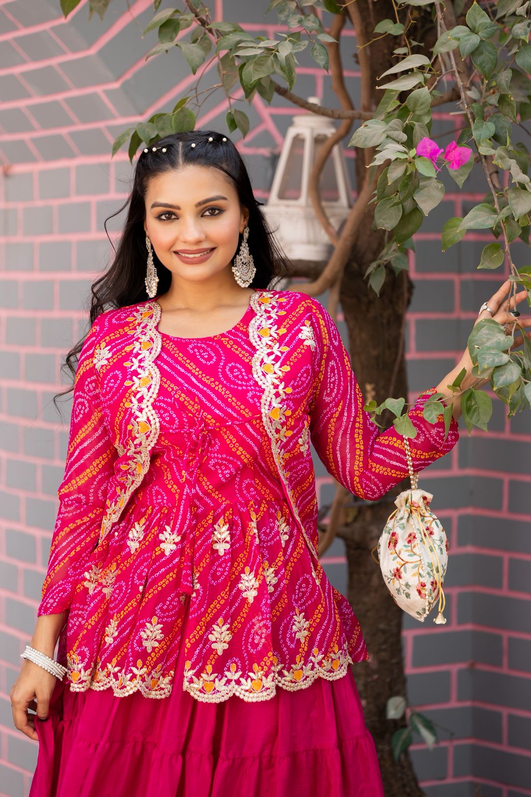 HOLI SPECIAL BANDHEJ LAHENGA TOP
