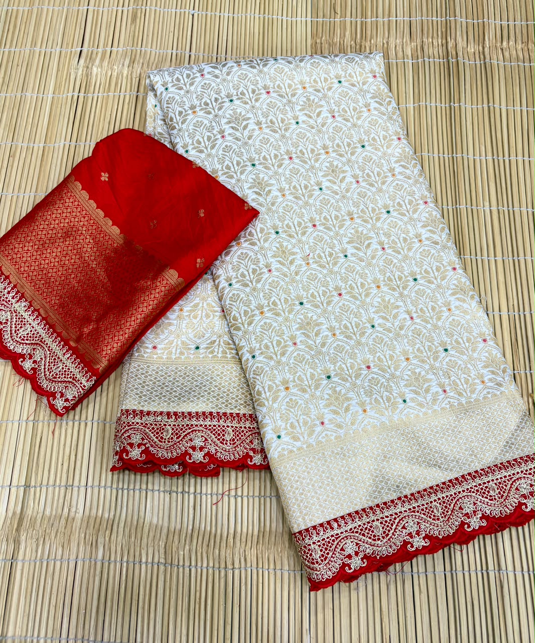 DURGA POOJA SPECIAL PURE KHADHI SAREE