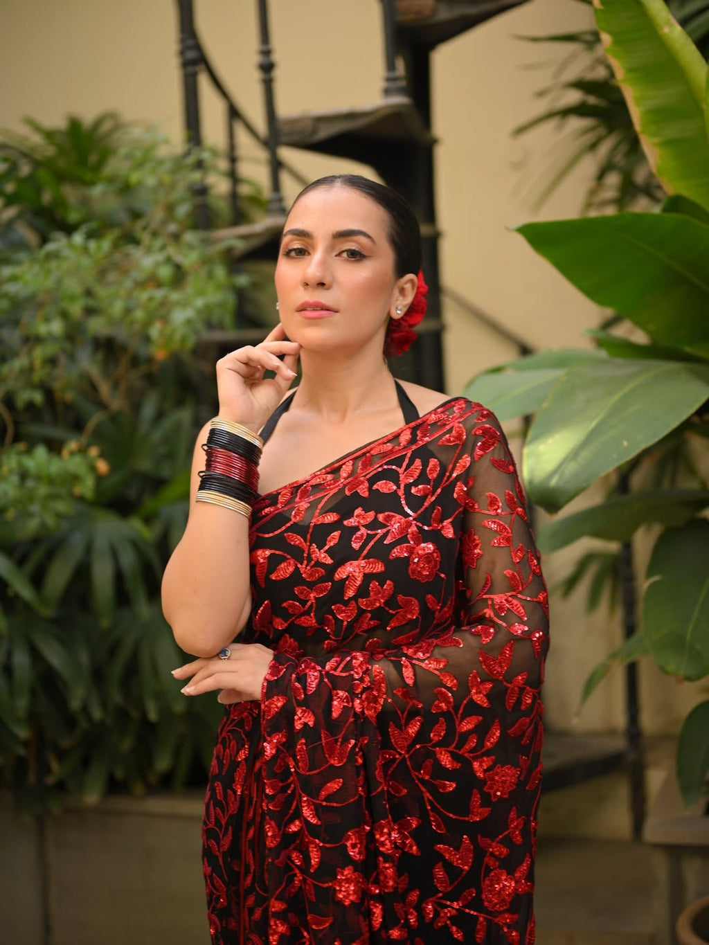 Bollywood BlockBuster Faux Georgette Saree