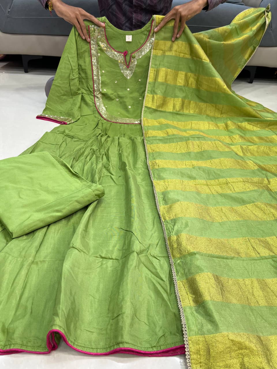 MUL CHANDERI SUITS