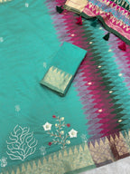 Shital Tusser Cotton Saree