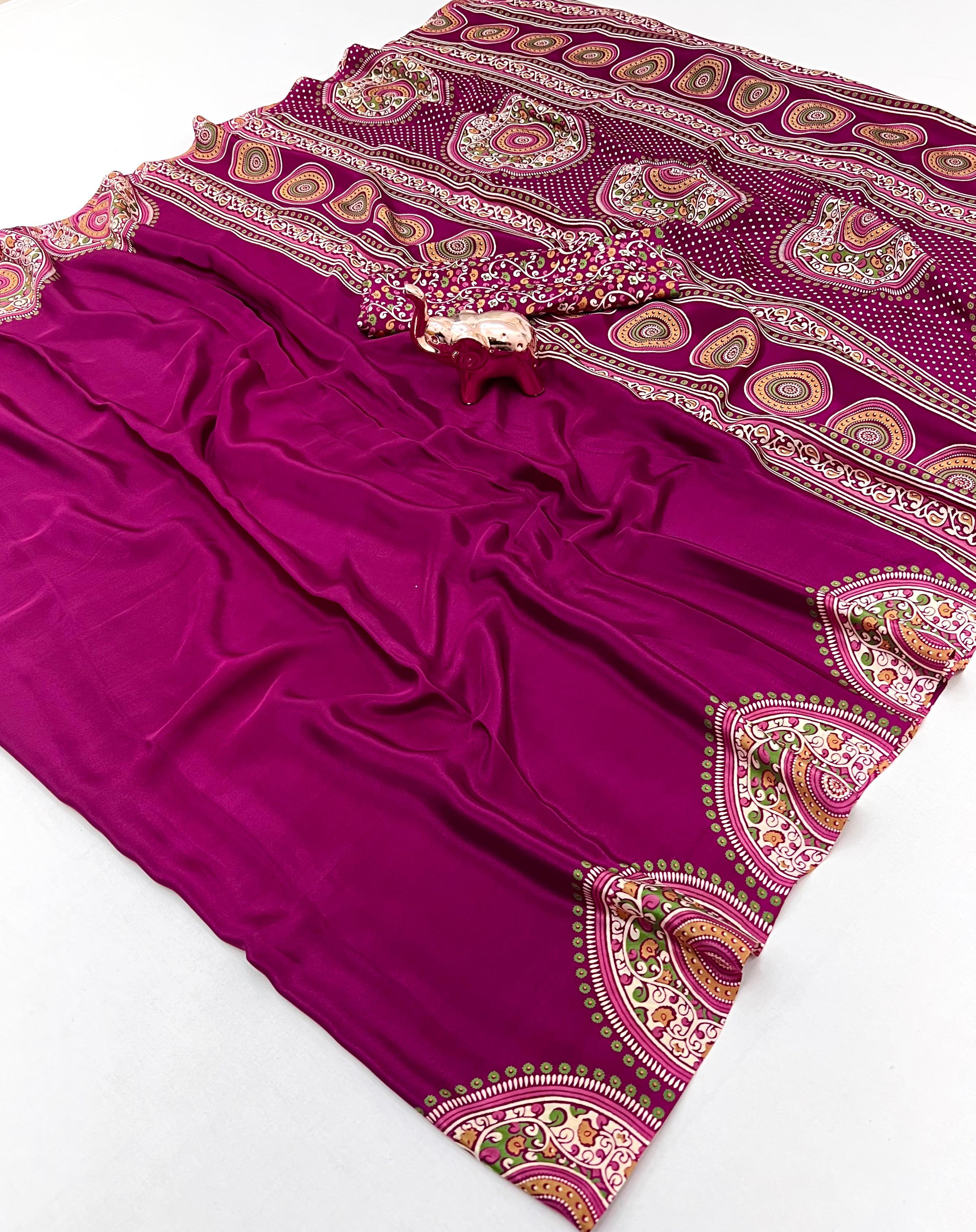 PURE SATIN SILK SAREE