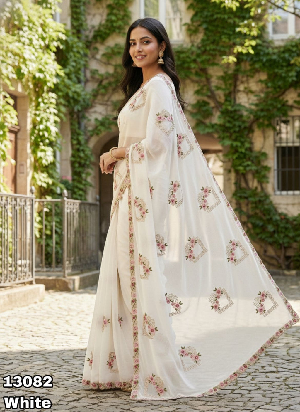 Amroz Star Georgette Saree