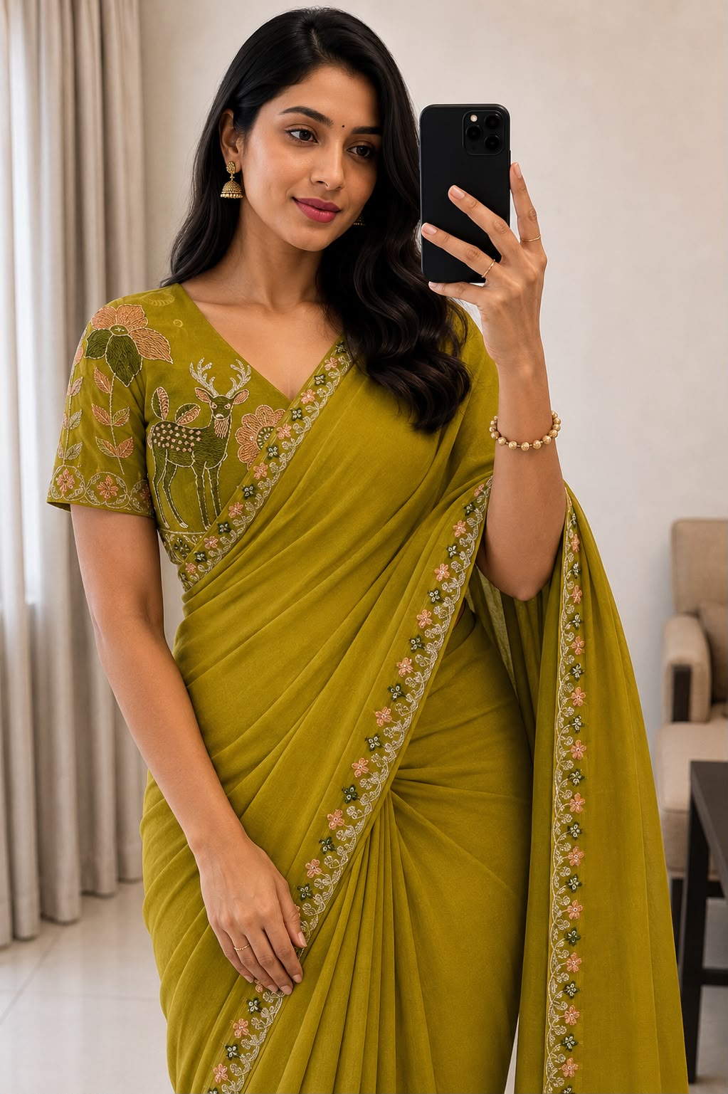Rangoli Silk Multi Emrodairy Saree