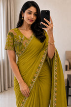 Rangoli Silk Multi Emrodairy Saree