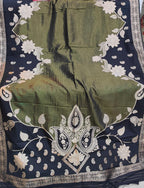 Pure Hand Dyeing Chainy Tissue Shimmer Saree