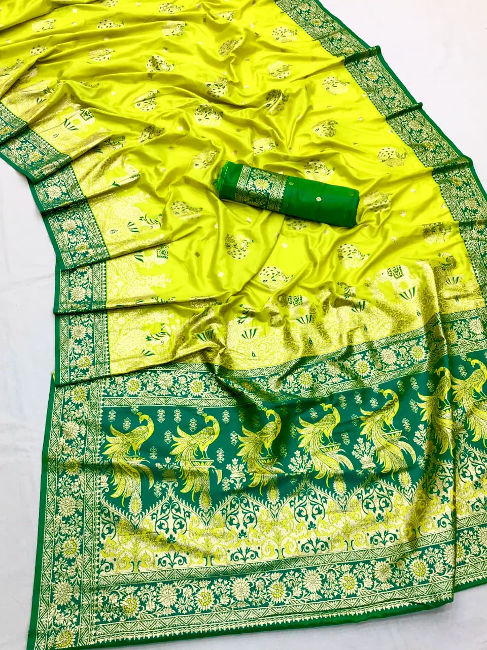 Pure paithani type Banarasi silk saree