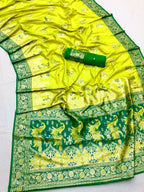 Pure paithani type Banarasi silk saree