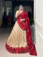 Tasar Silk Bandhej Lahenga