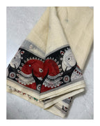 PURE LINEN KALAMKARI SILK SAREE