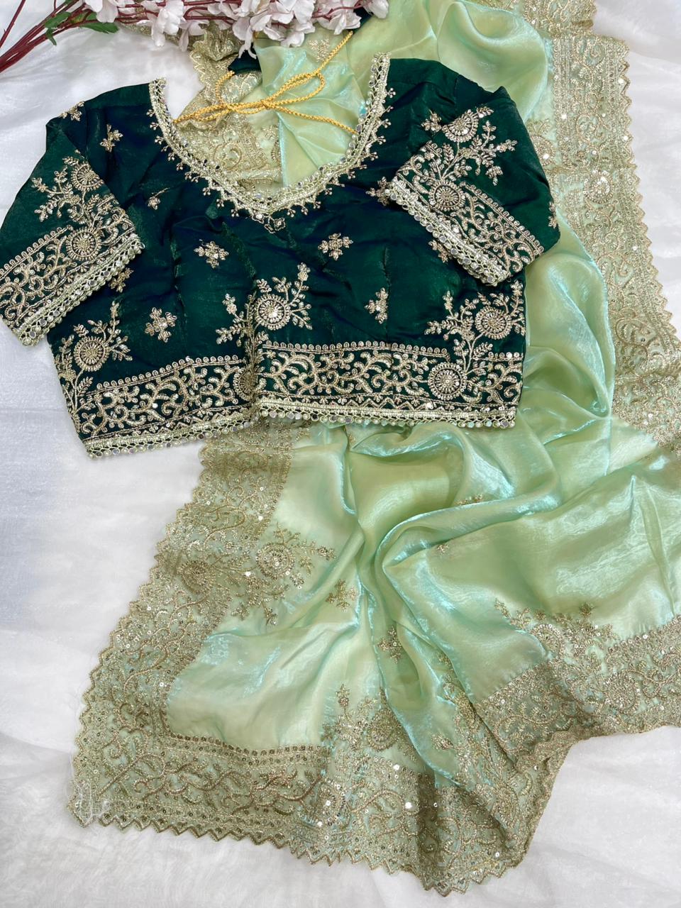 Very soft & elegant rich look fendy sartin fabric