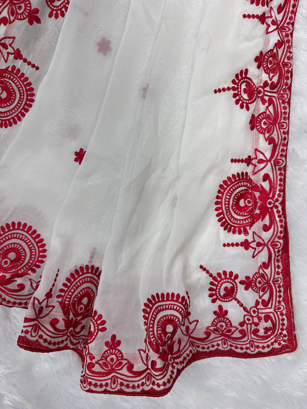 Soft Catonic Rangoli Silk Saree