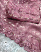 Fendy Satin Checks Saree