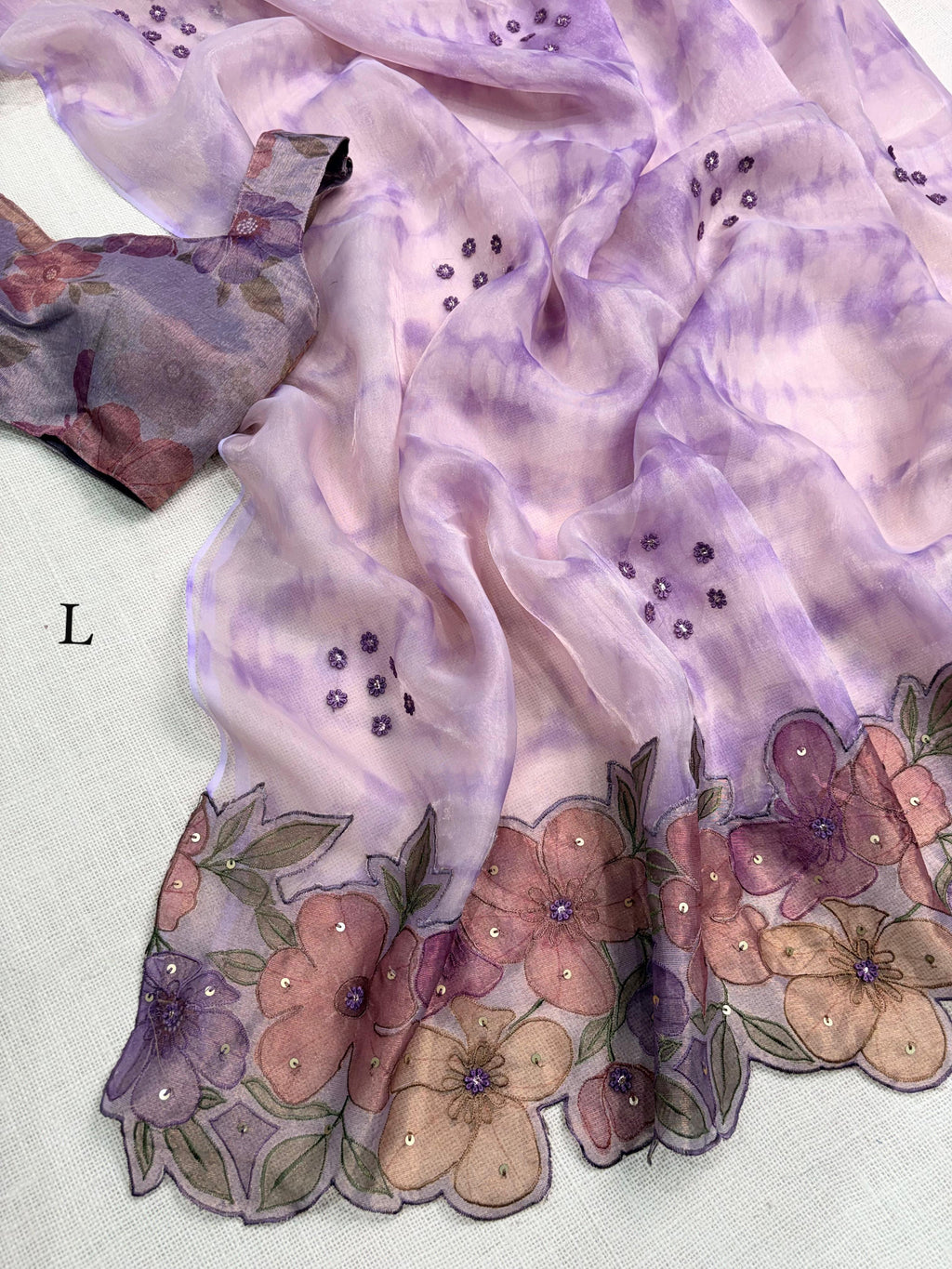 Pure Soft Glass Tissue Saree