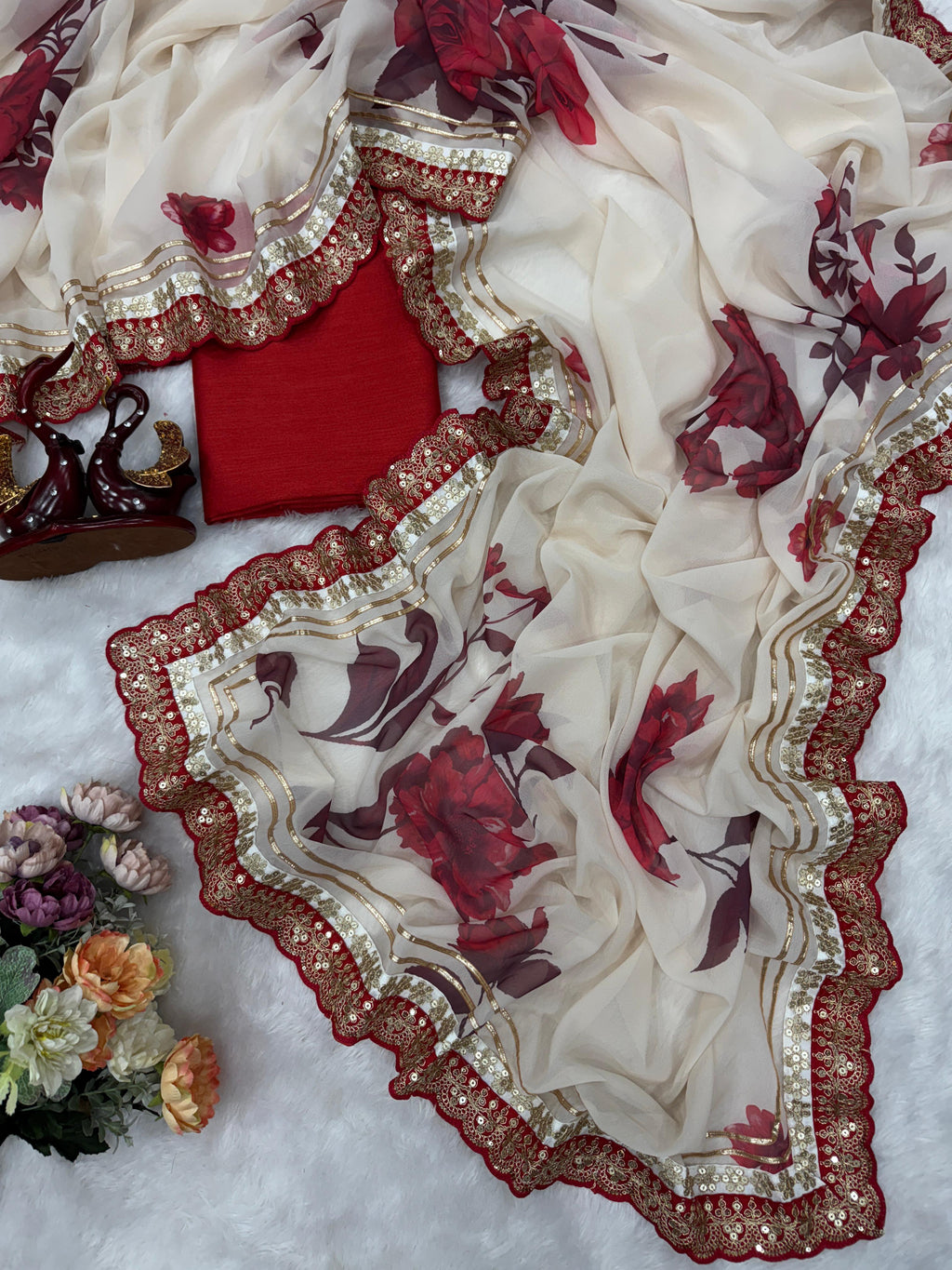 Soft Georgette With Beautiful Floral Print