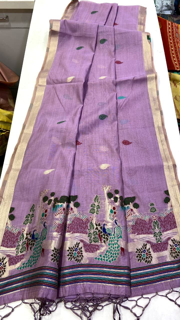 Munga Cotton Saree with Weaving Design