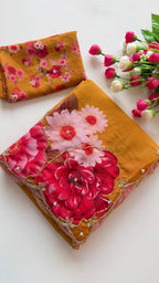 Pire Soft Georgette Digital Print Saree