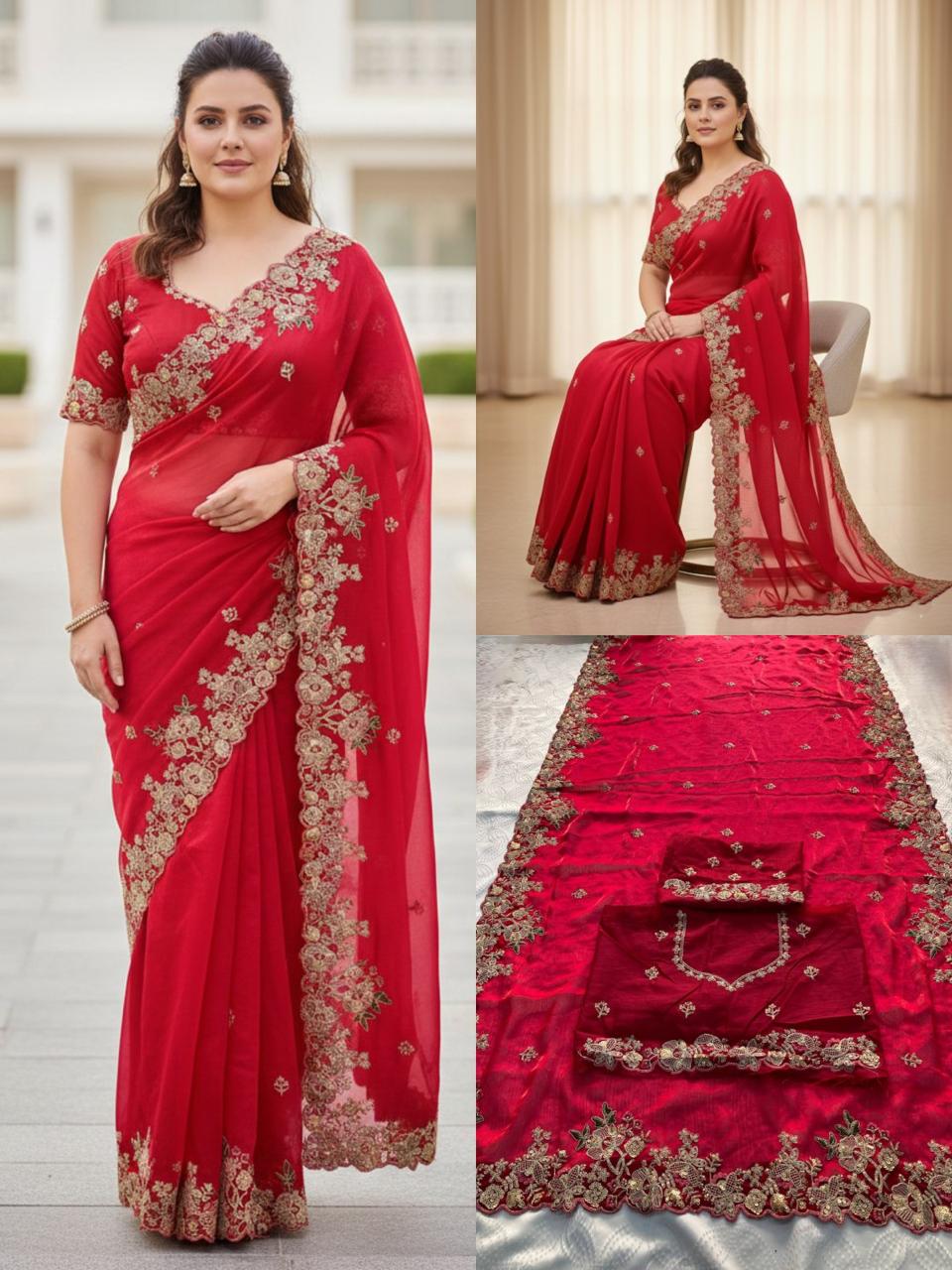 Soft Fendy Chiffon Saree