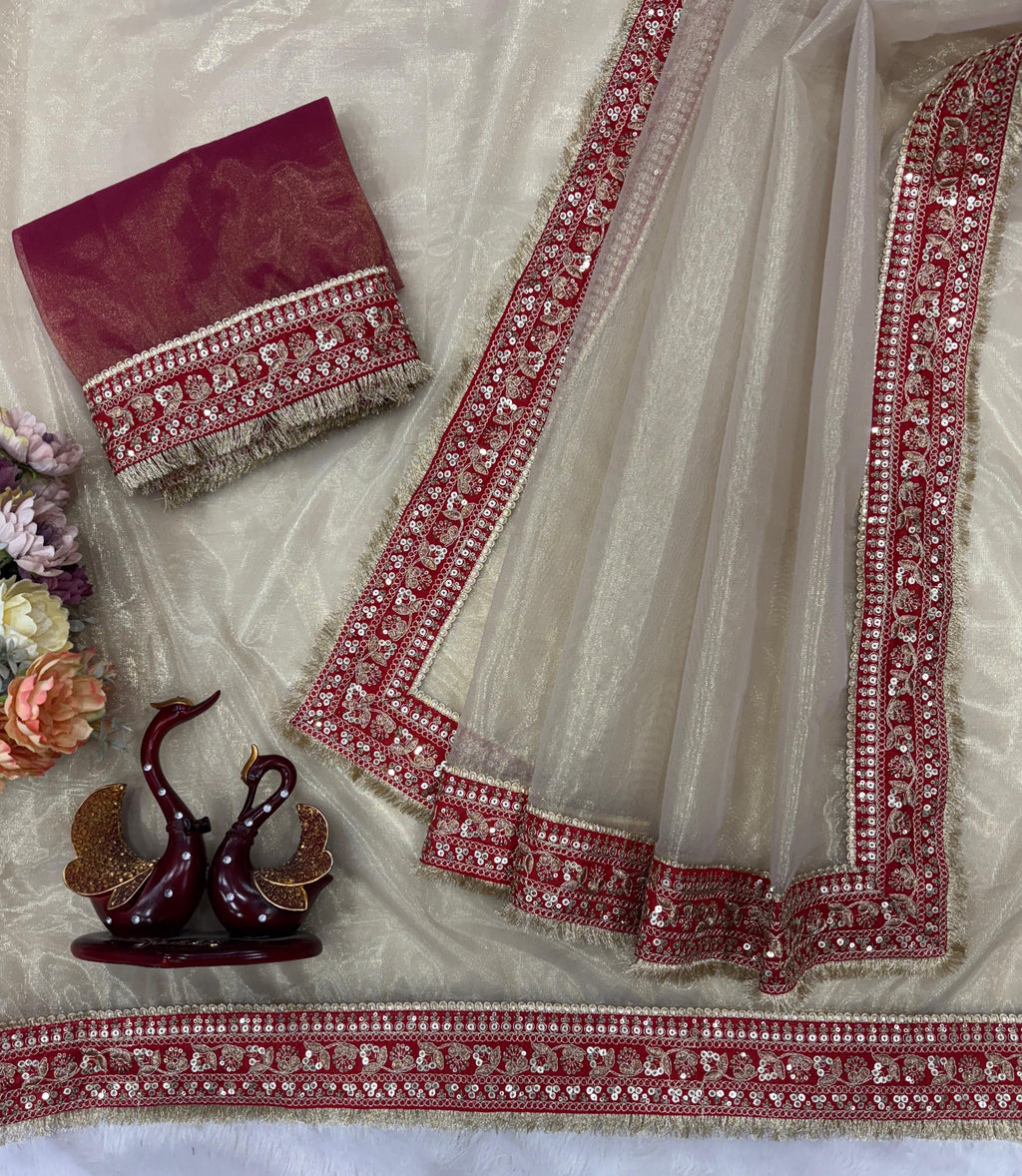 Soft Twil Net Saree