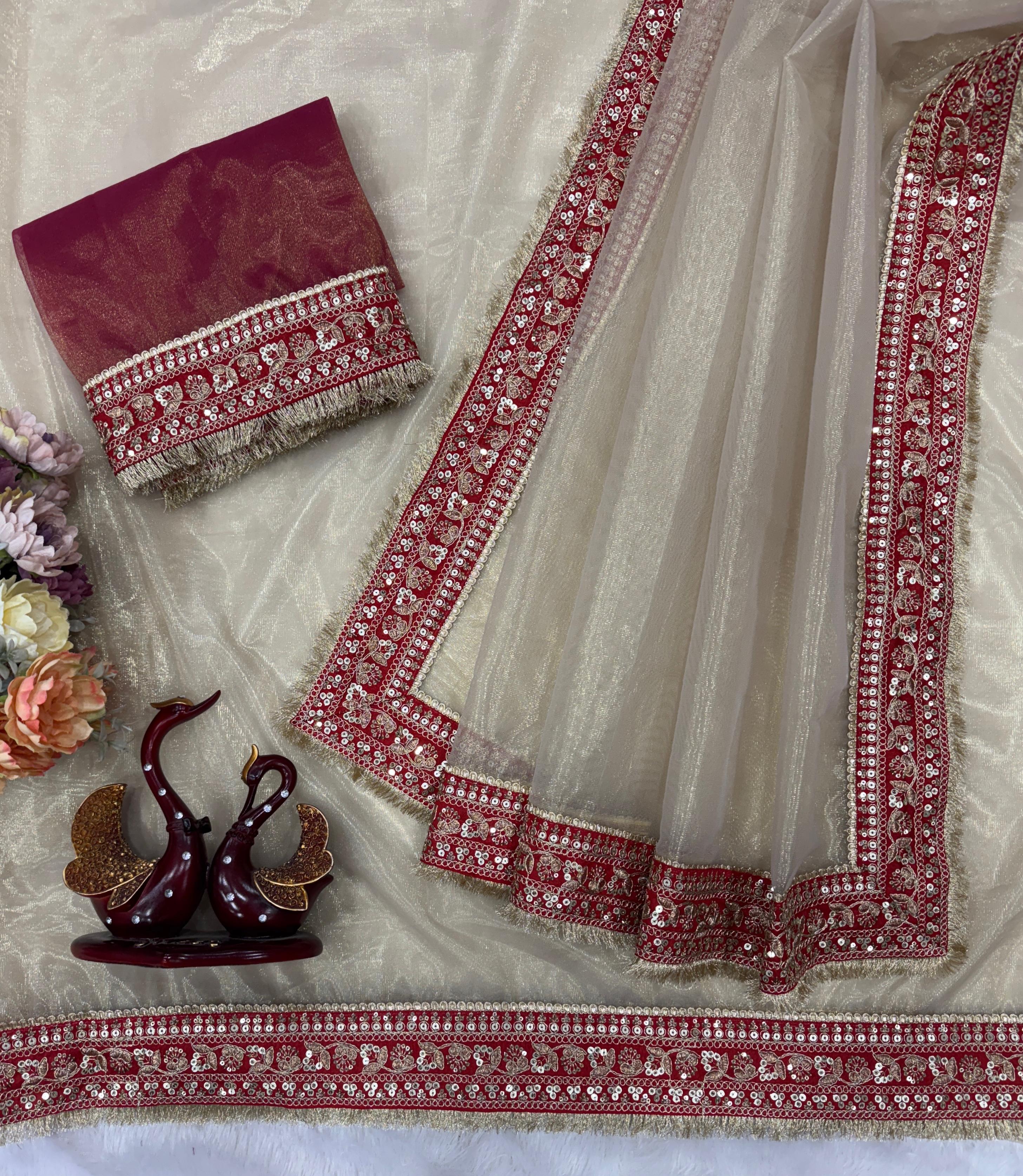 Soft Twil Net Saree