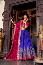 TASAR SILK LEHENGA CHOLI