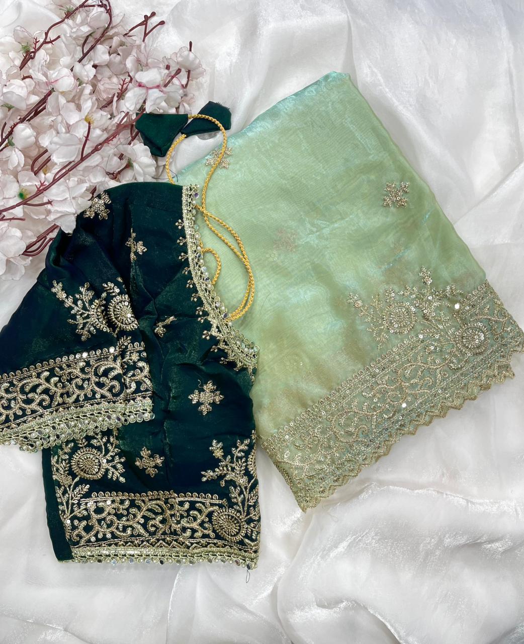 Very soft & elegant rich look fendy sartin fabric