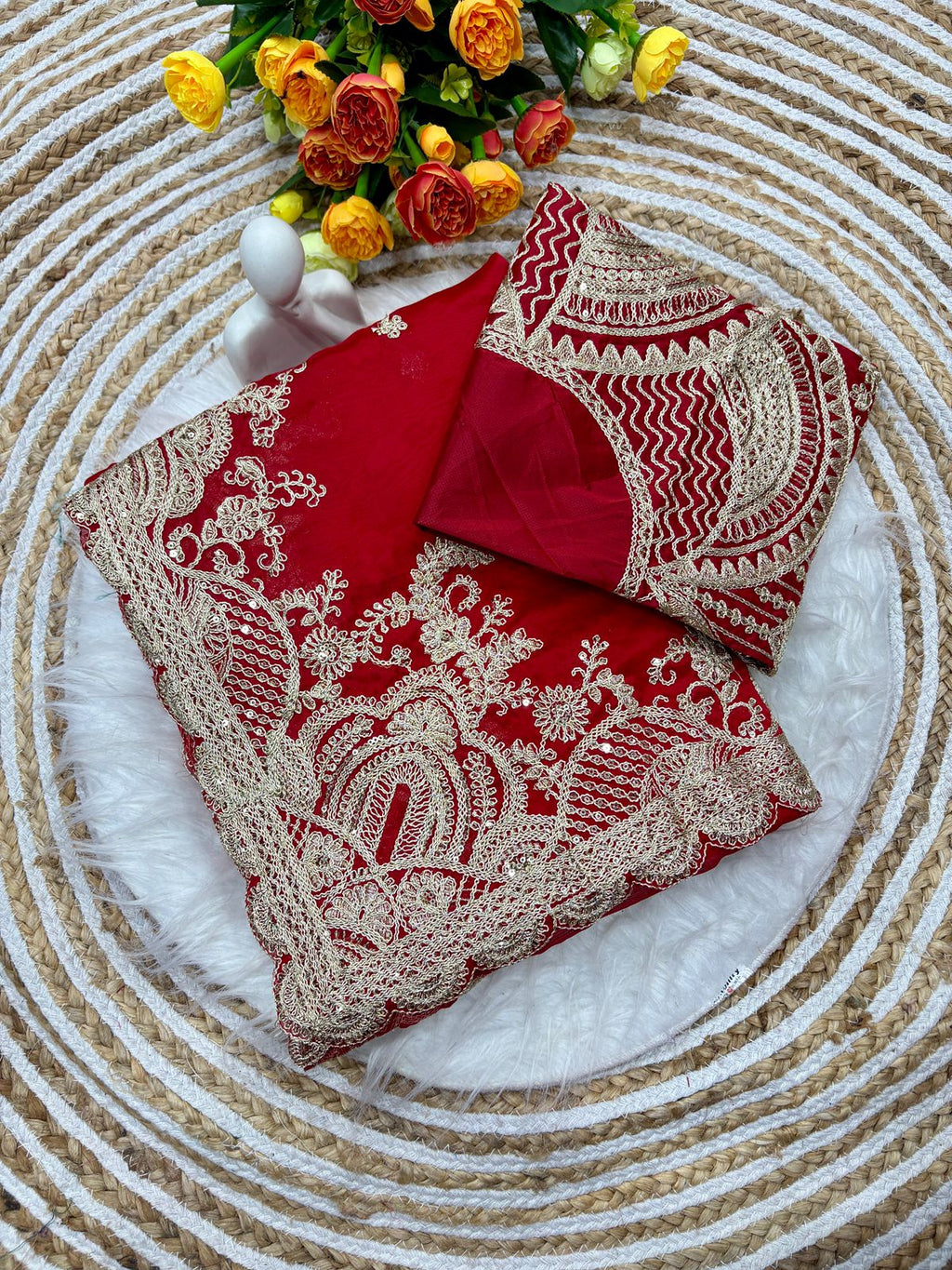 Heavy Soft Rangoli Silk Saree