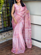 SOFT ORGANZA SAREE