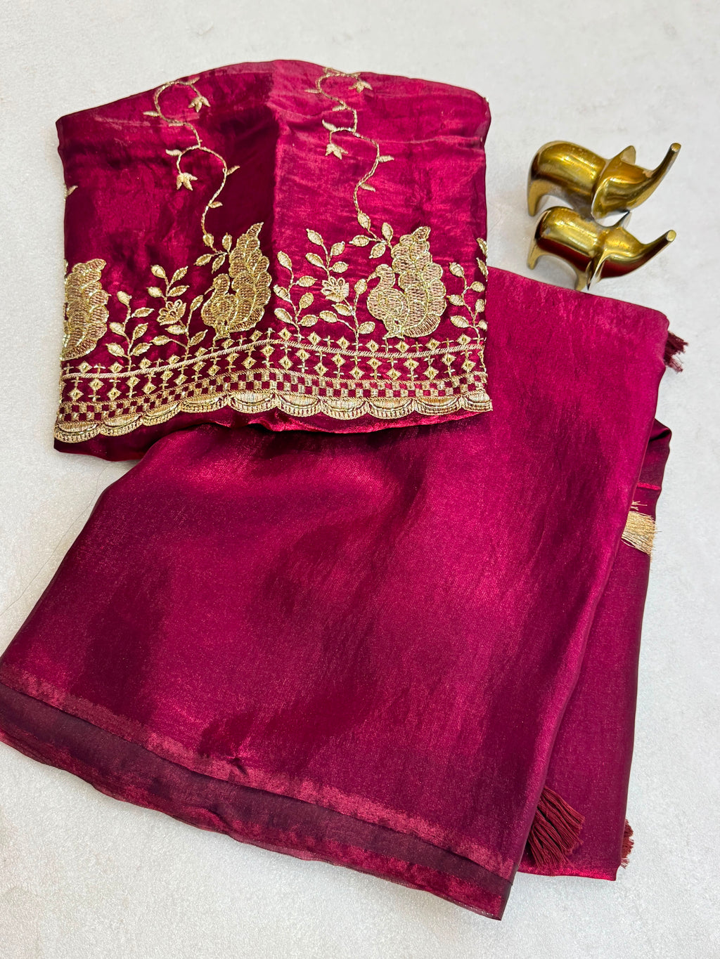 MAGIC NC TWO TONE SATIN SILK SAREE