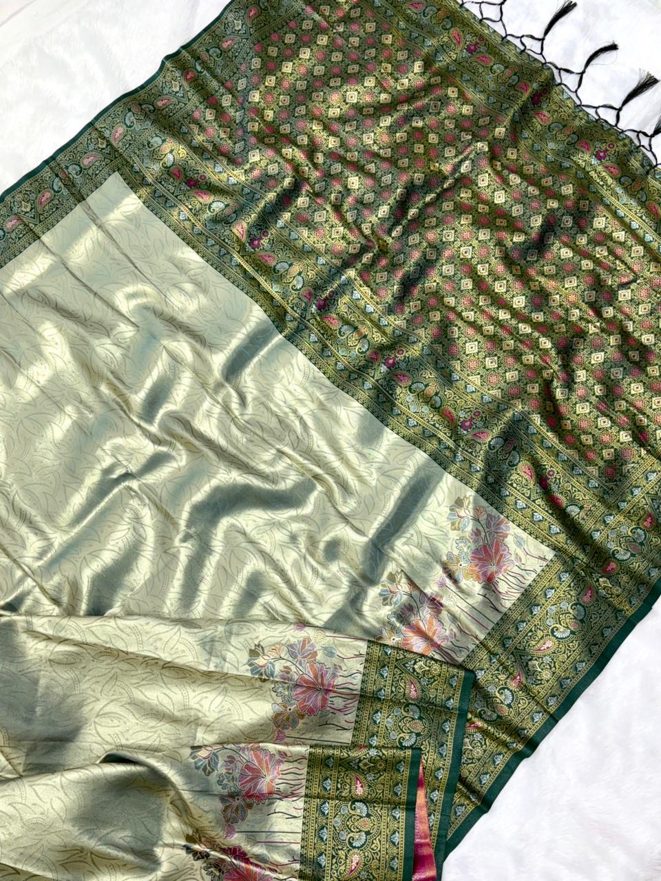 Tissue Silk Zari Weaving Saree