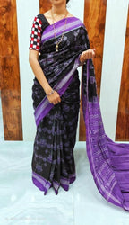 Plain Digital Print Saree