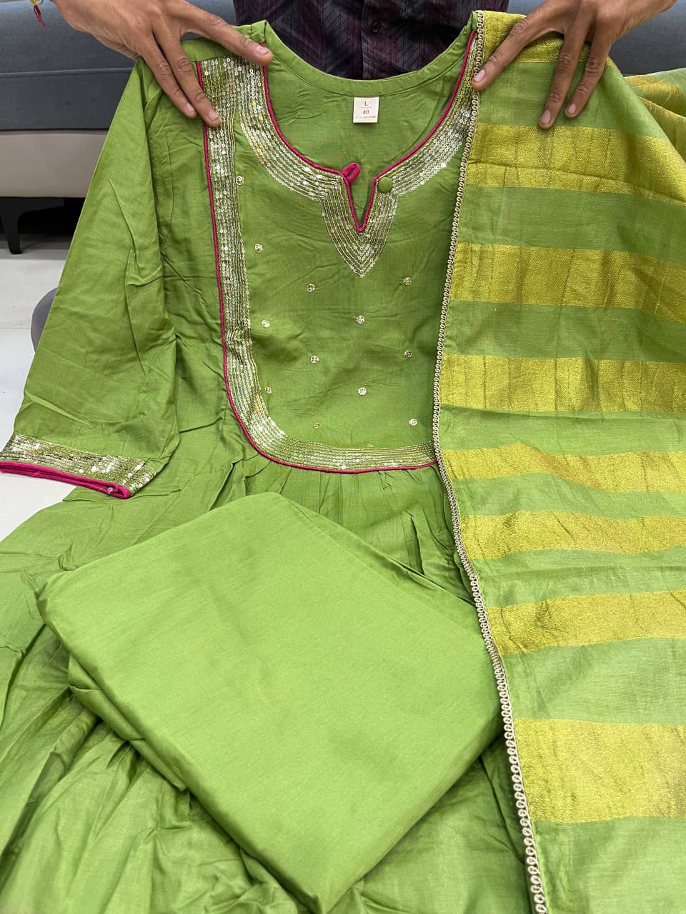 MUL CHANDERI SUITS