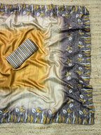 Tusser Silk Digital Print Saree