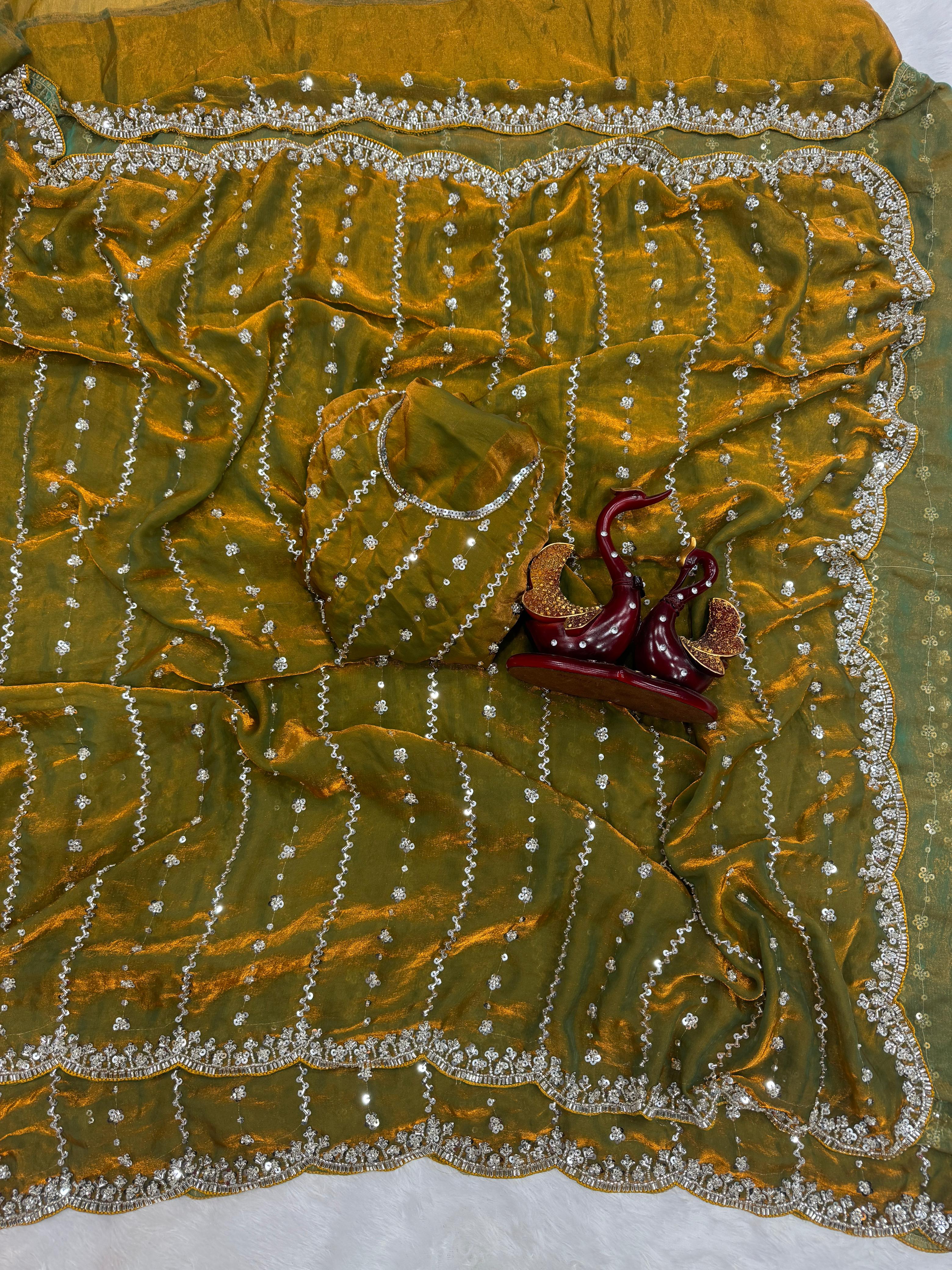 Wedding Perfect Soft Space Silk Saree