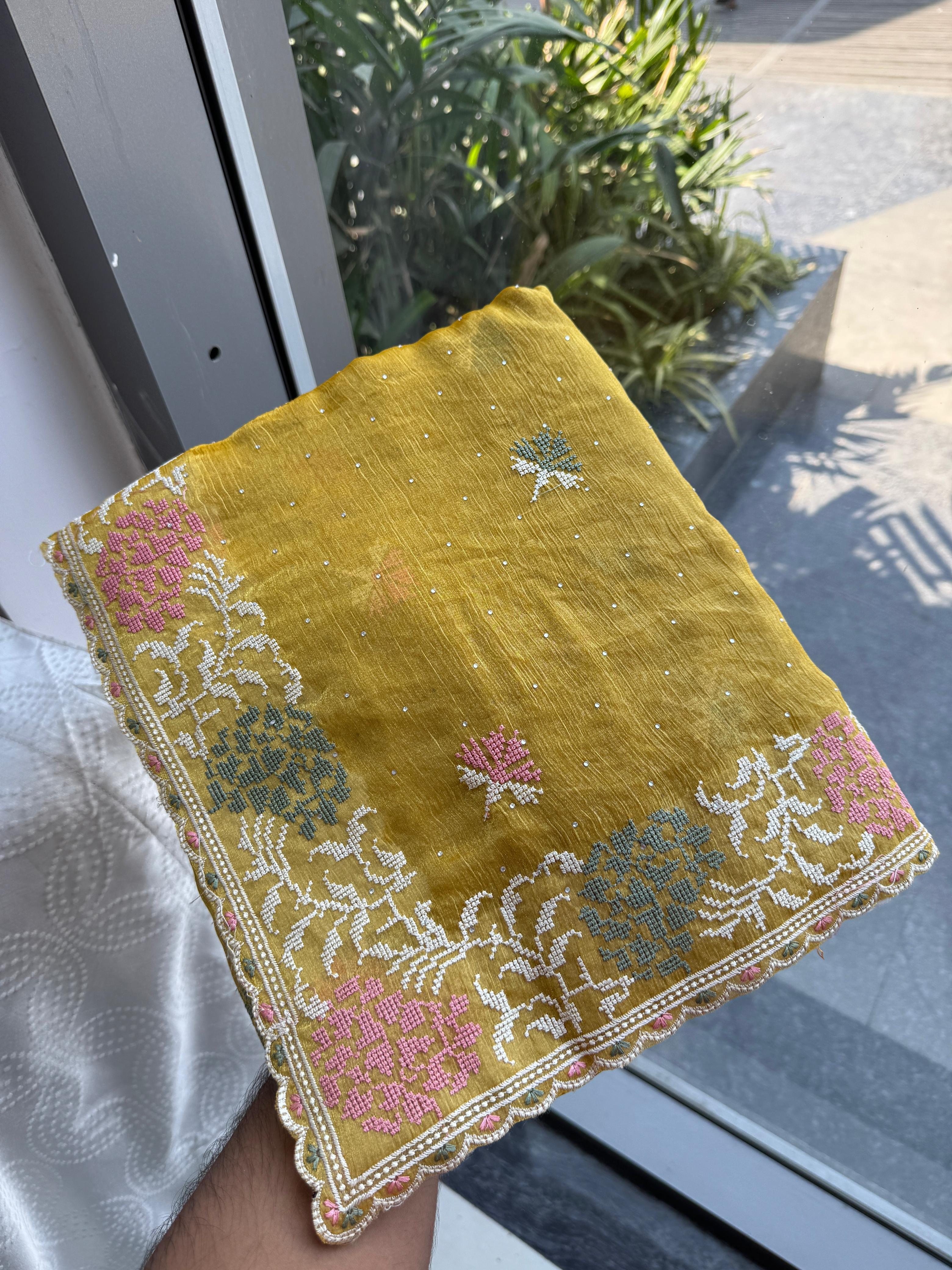 Wedding Soft Fendy Chiffon Silk Saree