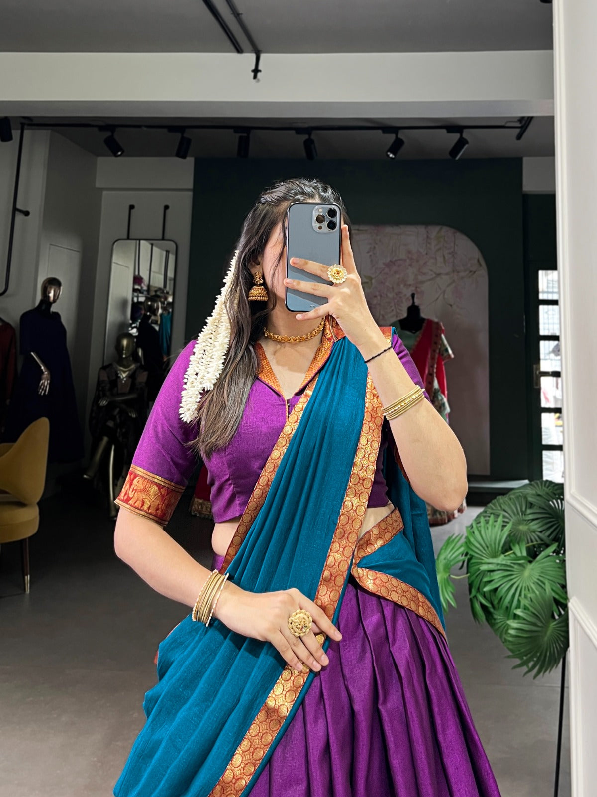 Zari Weaving Work Lehenga