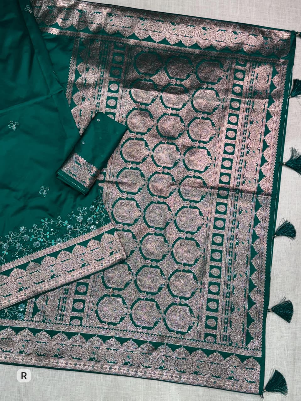 Banarasi Silk With Zari Border Saree