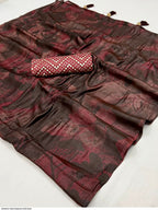 3D VELVETTE SILK SAREE