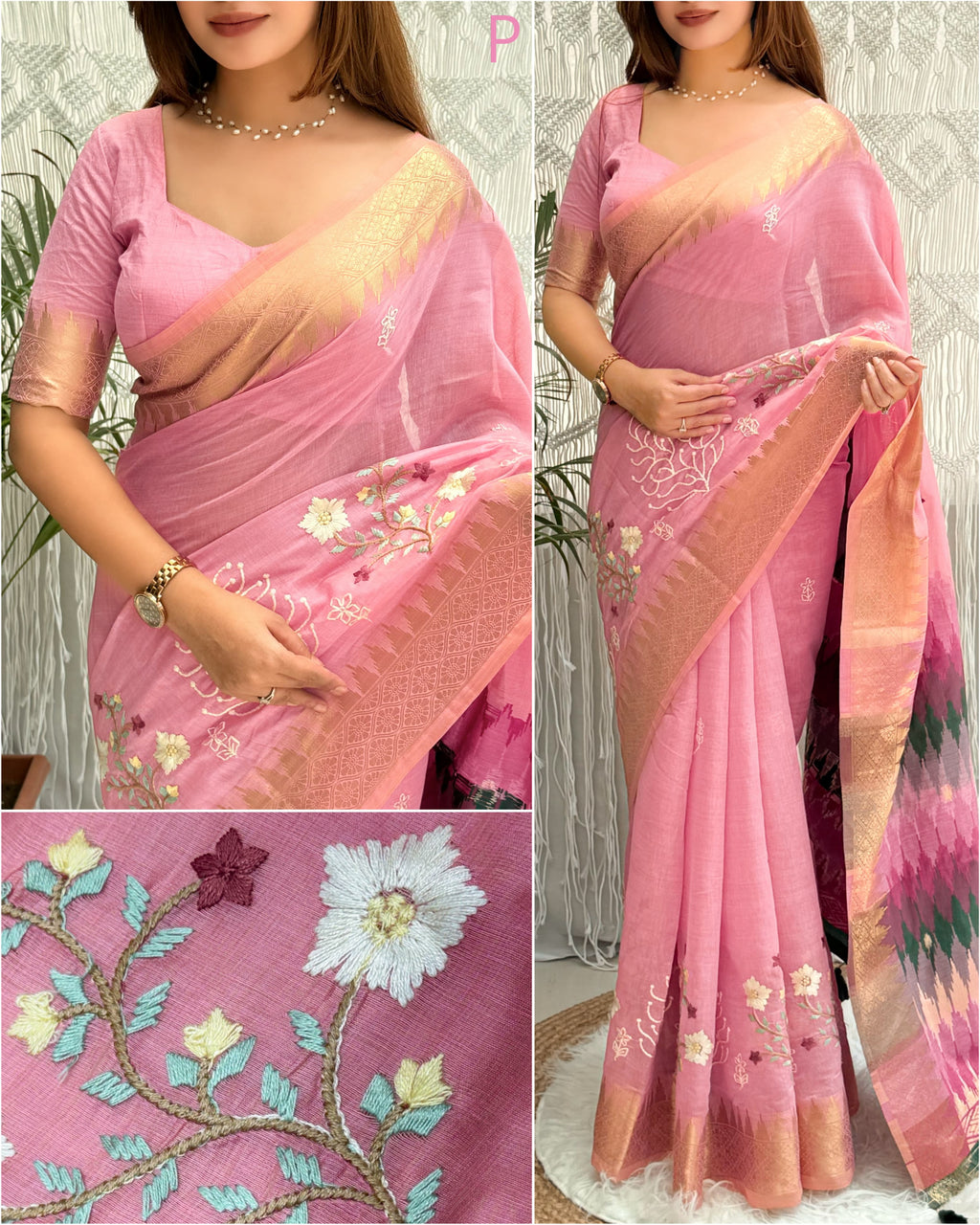 Shital Tusser Cotton Saree