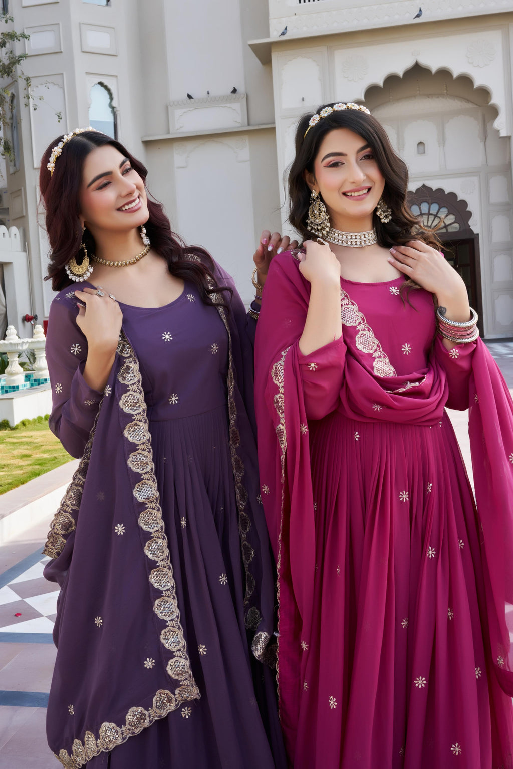New Festival Long Gown & Duptta