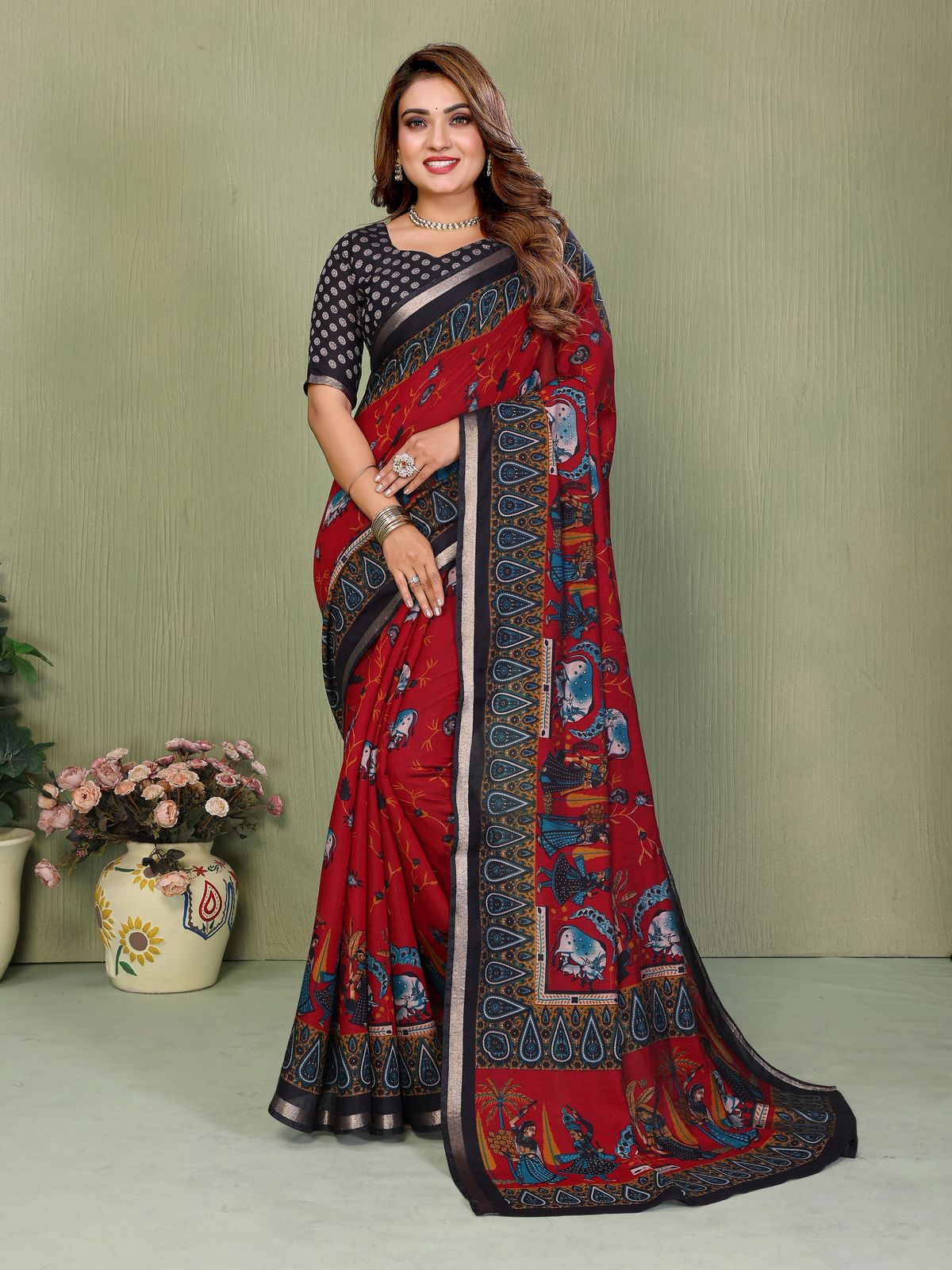TRADITIONAL SAREE ART MEETS COMFORT
