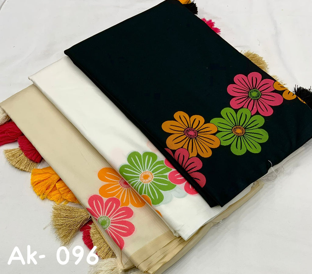 SOFT SILK SAREE MULTI COLOR
