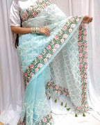 Semi Pure Organza Saree