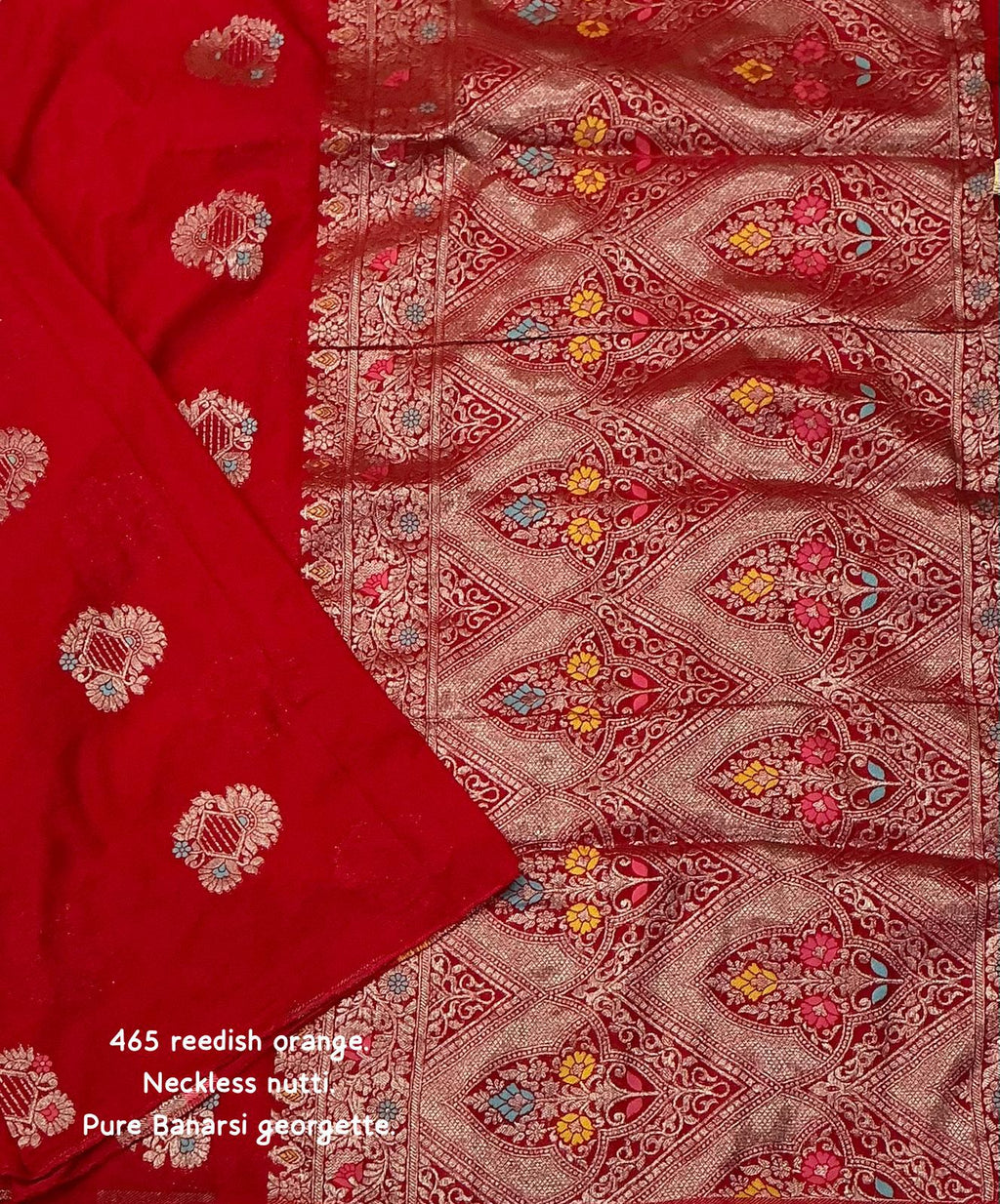 Pure georgette banarasi saree