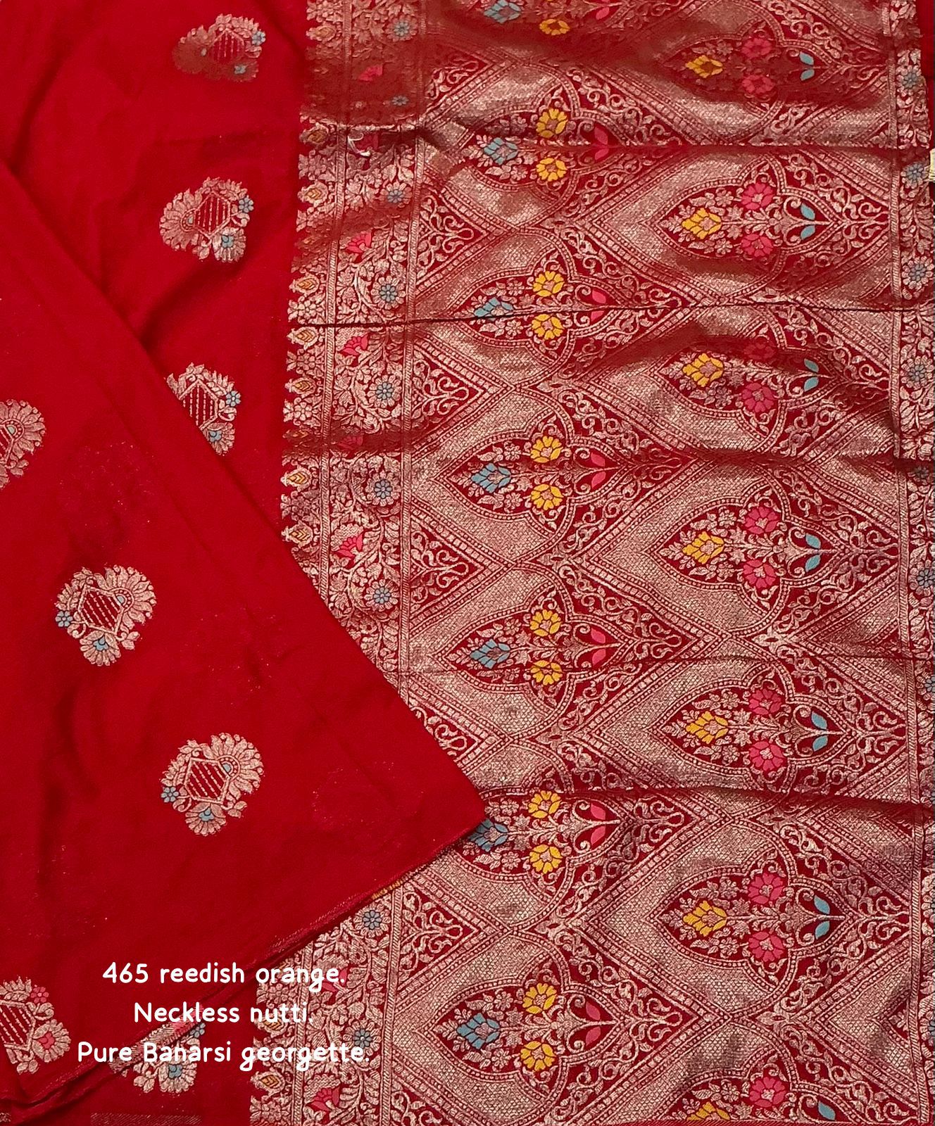 Pure georgette banarasi saree