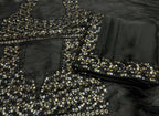 Bollywood Soft Black Rangoli Saree