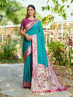 Soft Silk Paithani Saree With Gold Zari