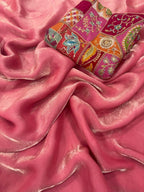 Space Fendy Sattin Saree