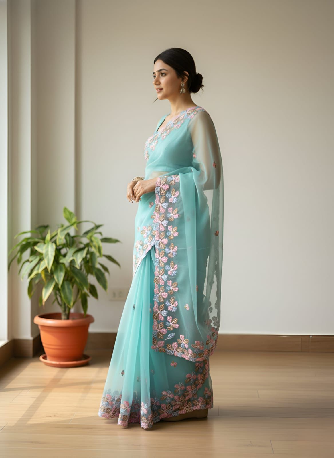 Pure Organza Silk Saree