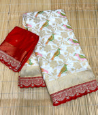 DURGA POOJA SPECIAL PURE KHADHI SAREE